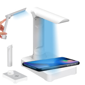 UVC除菌ライト＆ワイヤレス充電器 iphone android 2in1